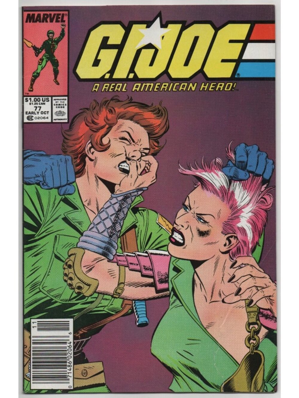 G.I. Joe A Real American Hero 77 Marvel Comics 1988 VG 4.0 Newsstand